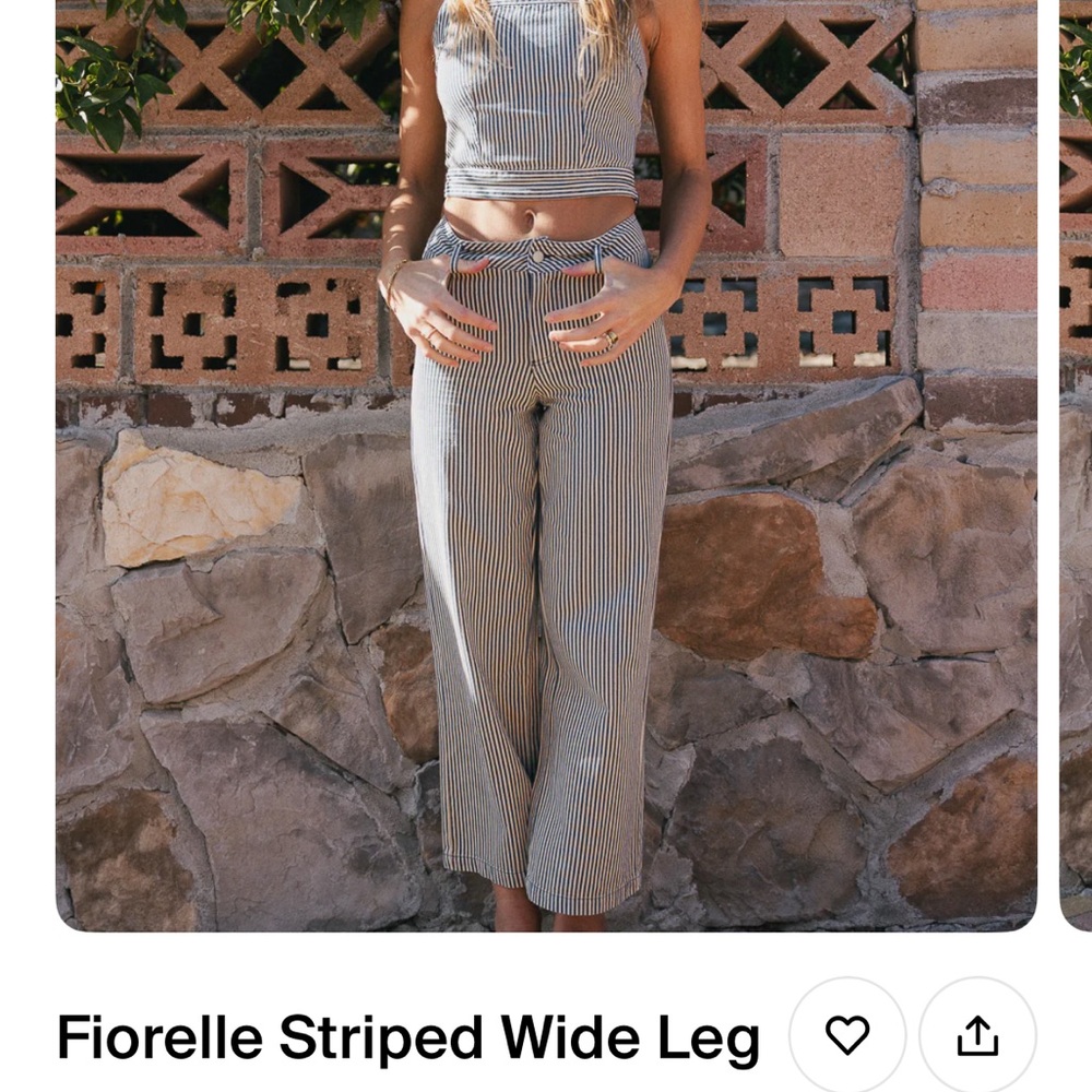 Bohme Striped Set- Blue and White BNWT